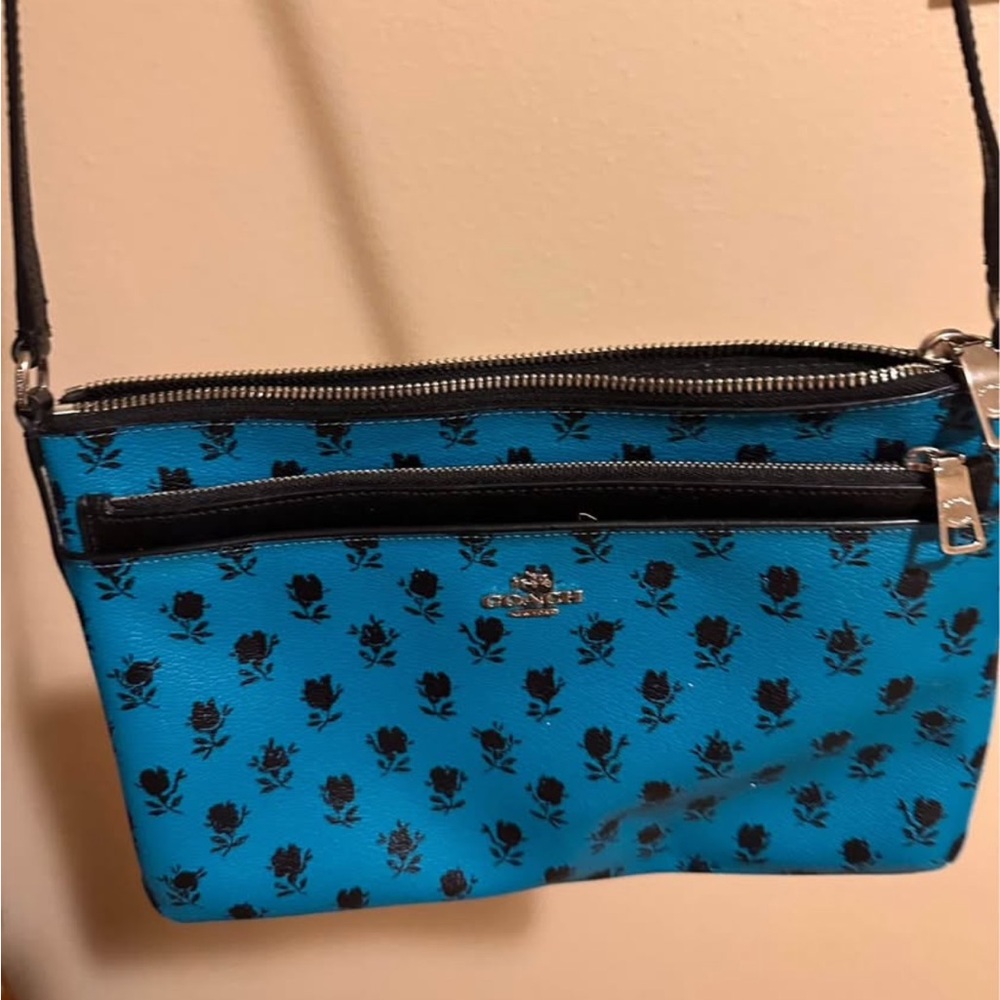 Coach purse teal